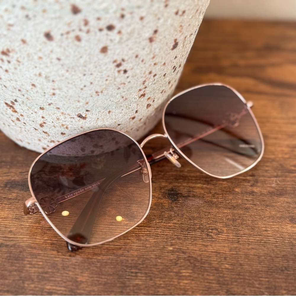 Kate Spade Rose Gold Sunglasses